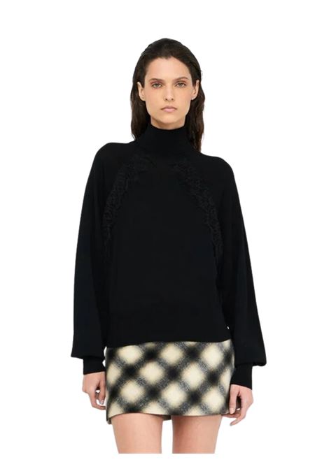 Dolcevita in lana con pizzo Liu Jo | CF5326MA82O22222